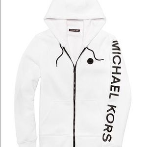 White Micheal Kors Zip Up